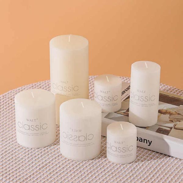 Colorful Cylindrical Wedding Hotel Party Christmas Snowflake Cheap Orange Lvory Flameless Led Wax Tall Pillar Wax