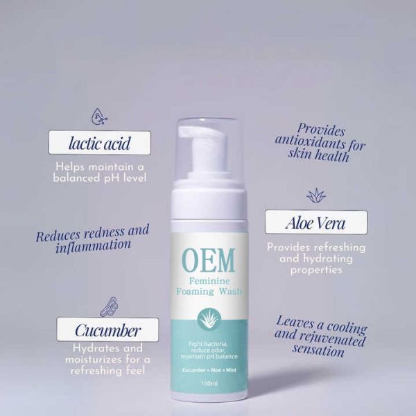 Customized Facial Skincare Facial Cleanser Plant Extracts Moisturizing Oil Controlling Pore Shrinking Cleansing Mousse