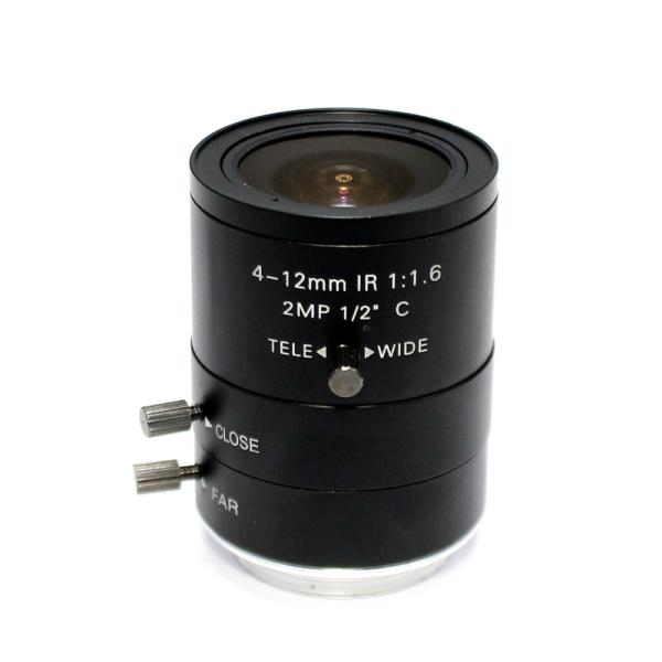 Vari Focal Manual Iris IR C Mount 4-12mm Machine Vision Camera Lenses