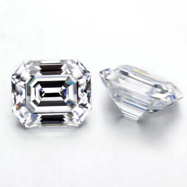 Esmeralda Corte EF Branco VVS Pedra sintética Moissanite Solta Diamante Para Anéis