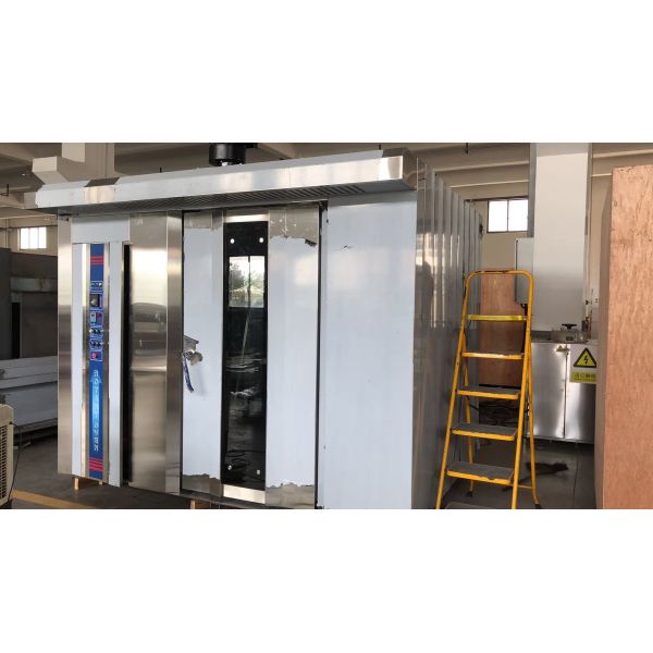 Electric Gas Diesel Oil 380V/220V 32 Trays Bakery Rotary Oven With Trays And Trollery