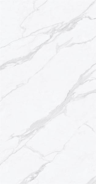 1420x2700mm Matt Carrara White Sintered Stone Slabs AAA Grade