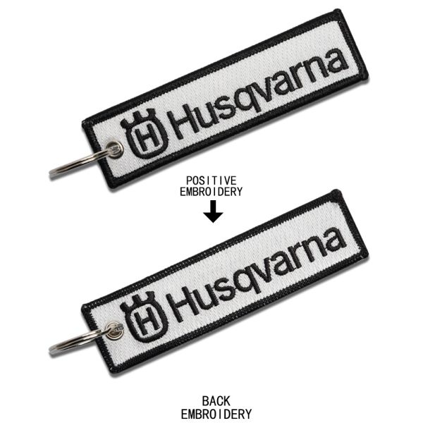 Travel Gifts Embroidered Key Tags Handmade Embroidered Fabric Keychain