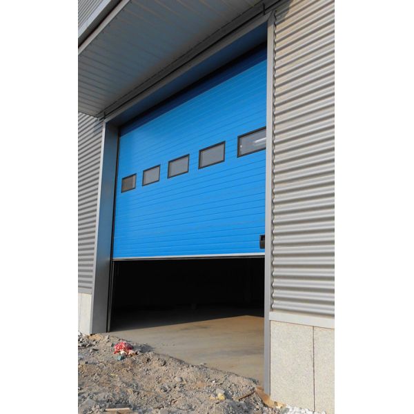 Standard Plywood Package Industrial Sectional Doors Sandwich Construction Steel