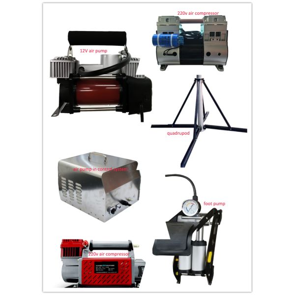 Aluminum 4.2M 5.7M 120N Pneumatic Telescopic Antenna Mast