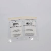 Laboratoire médical PE plastique 95kPa Biohazard sac auto-adhésif