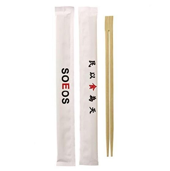 Disposable Chopsticks Sleeve for Caterers Canteens Korean Logo Bamboo Twins Sushi Bag