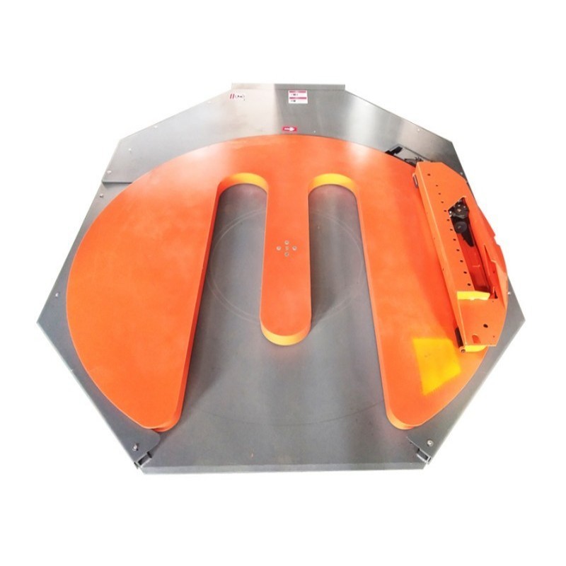 Automatic M Type Turntable Pallet Wrapping Machine For Warehouses / Manufacturing Plants