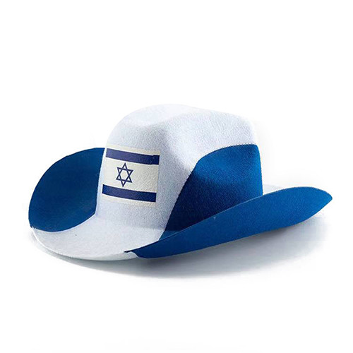 Ковбойская шляпа кубка мира футбола чувствовала шляпу полиции цвета ткани 3 западную