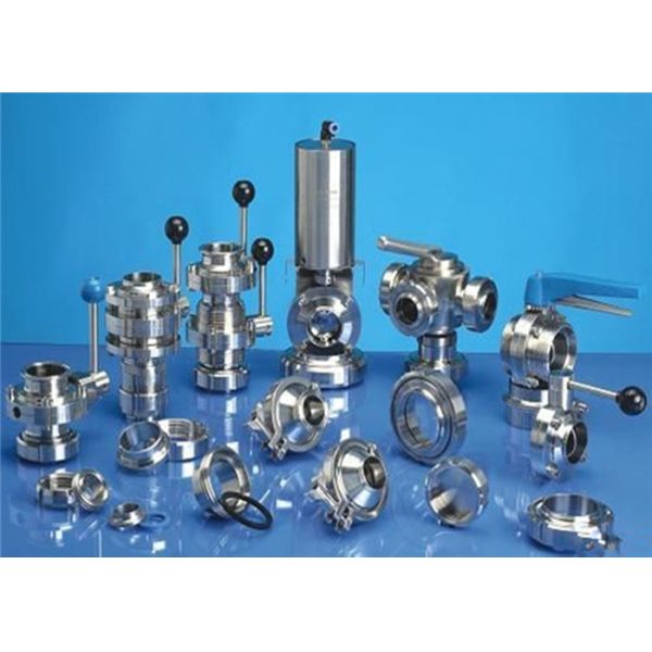 Sanitary Inox 304 316 Heavy Duty Butterfly Valves With Plastic Handle