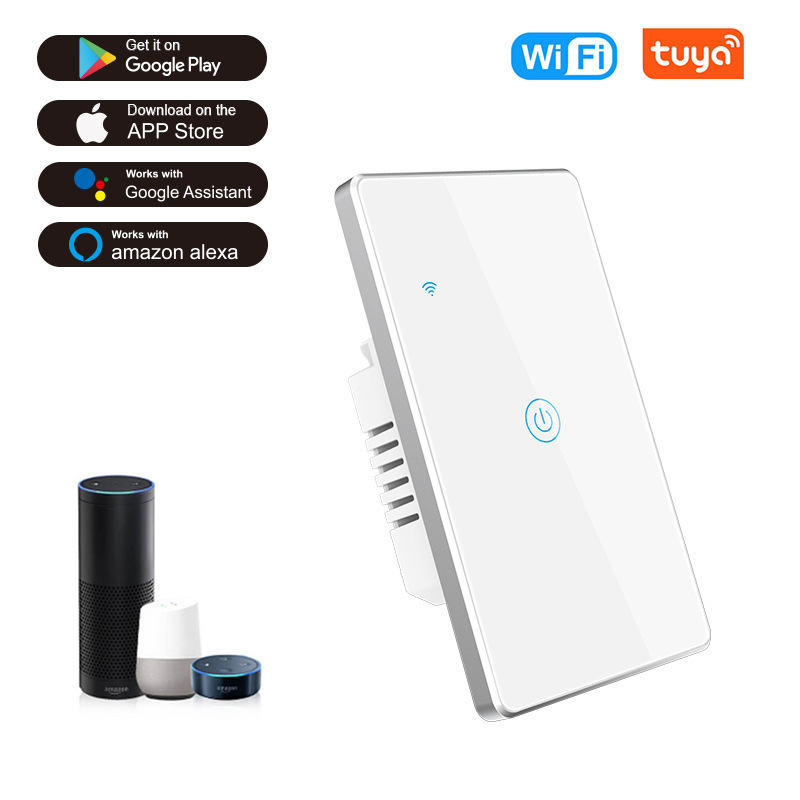 Rf433 WiFi Smart Switch 1 Gang 2000W Пульт дистанционного управления Smart On Off