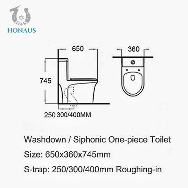 WaterMark Siphonic One Piece Toilet Bowl