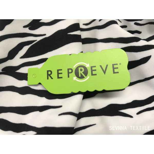 Recycled Polyester Sport Bra Fabric Top Green Plastic Bottle Repreve Printed Skin - Friendly