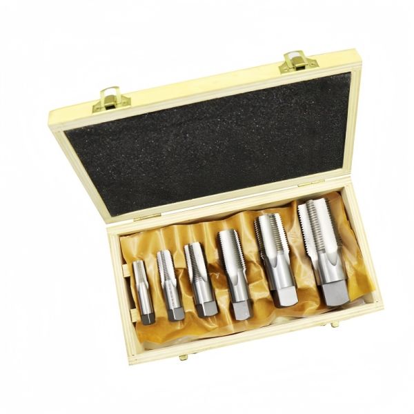 6-Piece NPT Pipe Tap Set (1/8 to 1) | HSS M2 & 4341 | Industrial Grade Threading Tools in Protective Aluminum Case