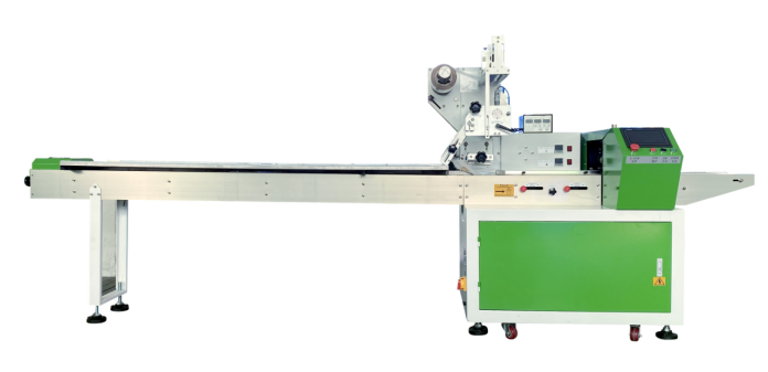 Longchuang LC-350S Easy Operate Servo Motor High efficiency Pillow Bread Packaging Machine | CE Certified food grade Flow Pack Machine For Snack & Daily Goods