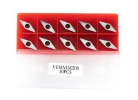 10PCS inserções de carburo de diamante cortadores facas lâminas com pontos de raio para trabalhos de madeira