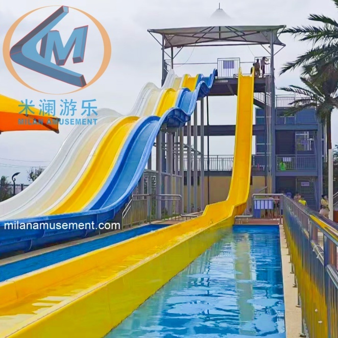 Classic Wave Racing Slide – Multi-Track Water Slide for Water Parks