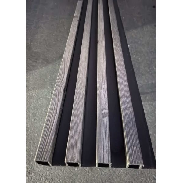 Zero Gap Seamless Interior Fluted WPC Wall Panels Cladding Louver WPC Wall Panel
