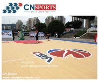 153 Tensile Elongation Synthetic Basketball Court Flooring Flame Retardant
