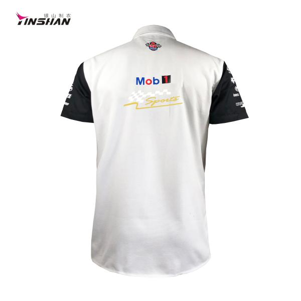 Custom Printing 100% Polyester F1 Car Racing and Motorcycle Pit Crew Wear Direct Sale