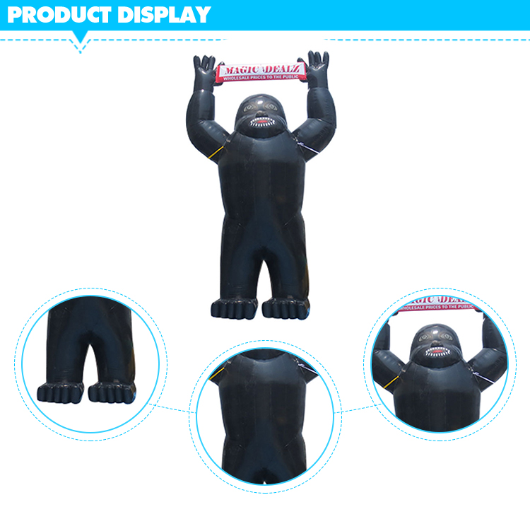 Custom Design Outdoor PVC Advertising Balloon King Kong Gorilla Inflatable Chimpanzee