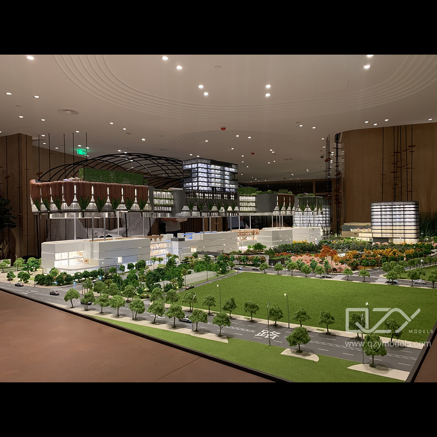 1:125 Scale Miniature Architectural Model of Ningbo K11 with Laser Cutting Technology and Full Lighting System