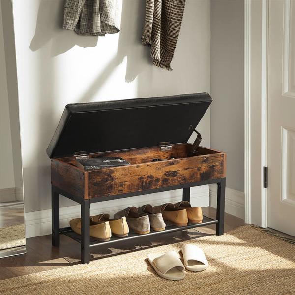 Storage Bench for Shoes, Industrial Storage Bench, Multi-functional Shoe Bench, Storage Bench, LSB46BX