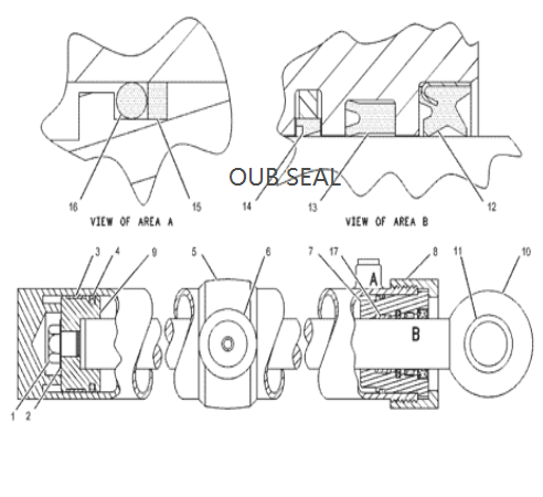 ТИП пыль ГУБЫ УПЛОТНЕНИЯ 4J8980 герметизирует 4J8879 для ГУСЕНИЦЫ SEAL-WIPER