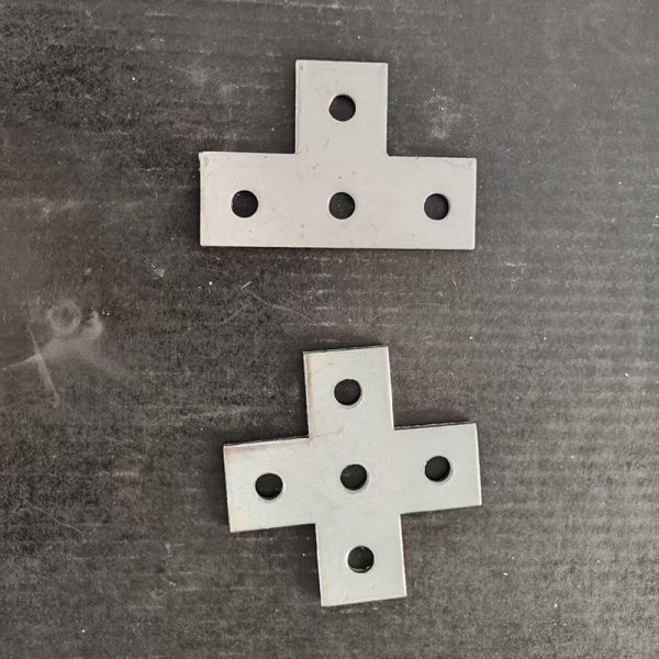 Cross Shape Joint Plate 5 Hole Cross Connector Strut Channel Accessories  For C Channel Support