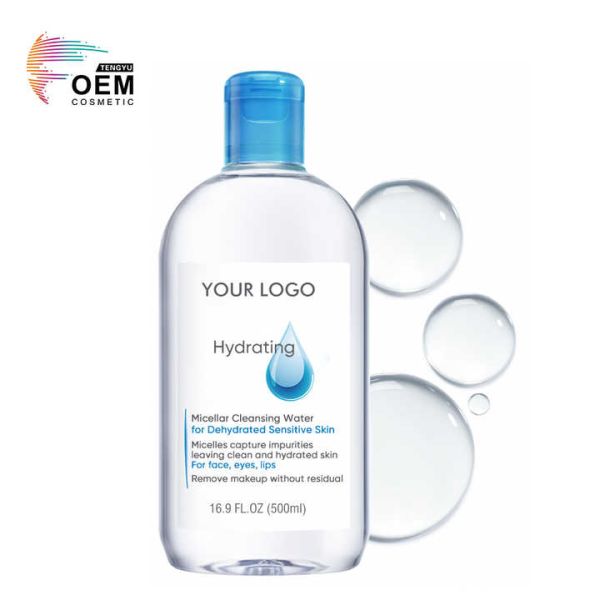 Cuidado de la piel, limpiador facial, quitador de maquillaje, no enjuague, hidratante, limpiador micellar, agua para piel sensible deshidratada.