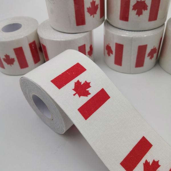Wholesale elastic cotton fitness support tape tear able stretch tape  fabric thums muscle tape