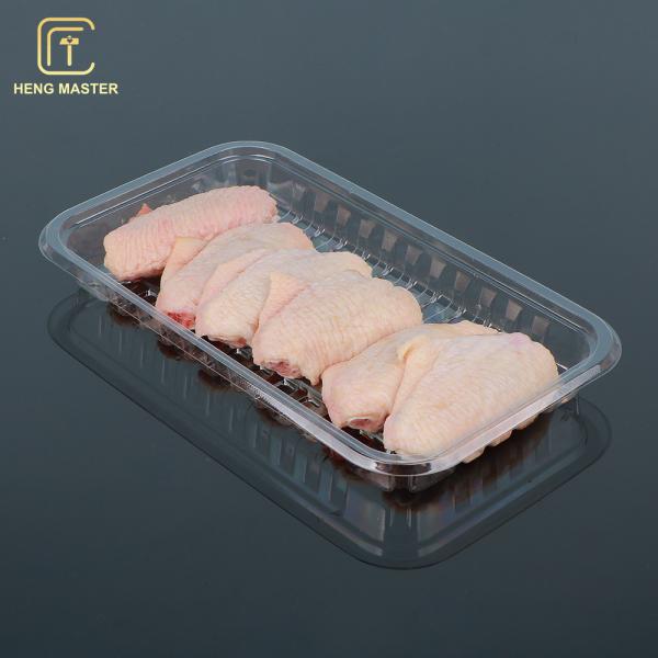 Food Grade PET 22.5*15.5*3cm Plastic Meat Tray