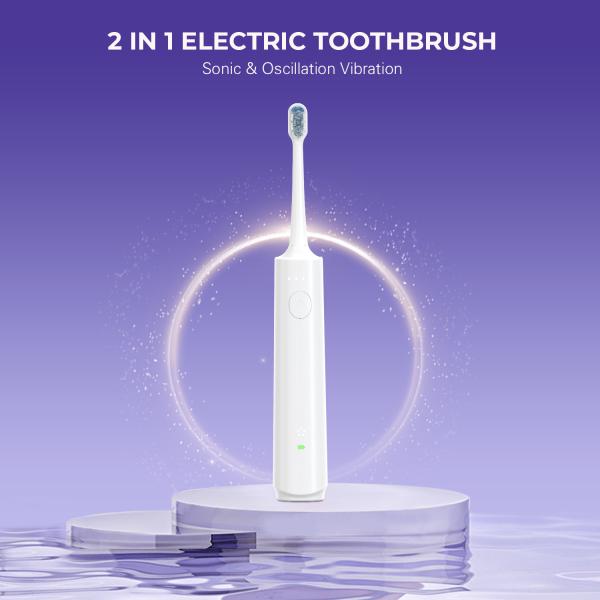 Magnetic Charging Cable and IPX7 Waterproof Level for Electric Sonic Toothbrush 207G Weight