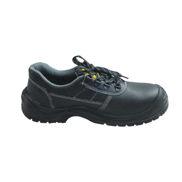 SHENGJIE Black Lace Up Closure PU Injection Safety Shoes For Ultimate Foot Protection Steel Toe