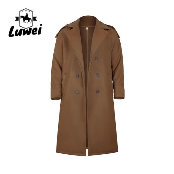 Coupe de chaussure longue tranchée d'hiver Chaqueta Moto Kurtka Bluse utilitaire sur taille Classic Teddy Coat Jacket homme