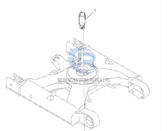 YT55V00009F1 Excavator Hydraulic Parts Swing Joint For SK75-8