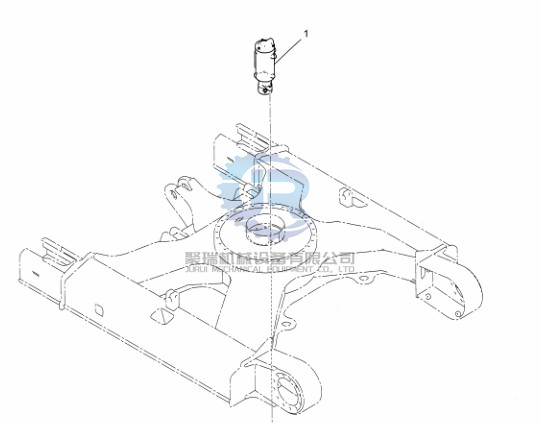 YT55V00009F1 Excavator Hydraulic Parts Swing Joint For SK75-8
