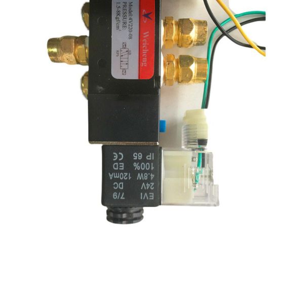 Jinlong Zhongtong Bus Door Pump Solenoid Valve 6108-01355 304SS 500k Cycle 6mm Bus Spares Parts