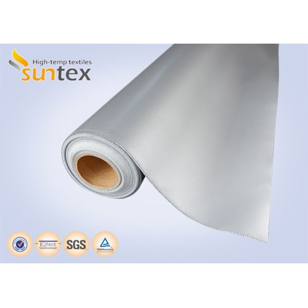 Tela de fibra de vidrio industrial con revestimiento de silicona para cortinas de soldadura