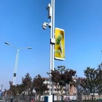 P3 Affichage à LED à pole lumineux à couleur complète Pole publicitaire à LED Écran vidéo