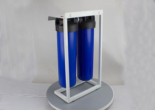 Floor mount 20'' big blue whole house  water filter housings 1'' port with double sump