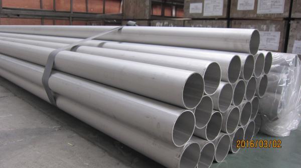 Tubulação soldada de aço inoxidável, JIS G3459 SUS316L, SUS304L, 125 A, 150A, SCH extremidade conservada e recozido, lisa de 40, de 6M
