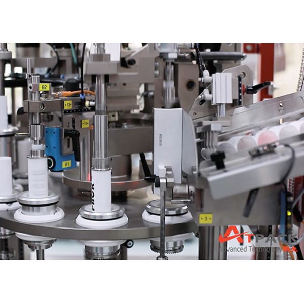 Aluminum Packaging Tube Packing Machine , Tube Filling Sealing Machine Stable