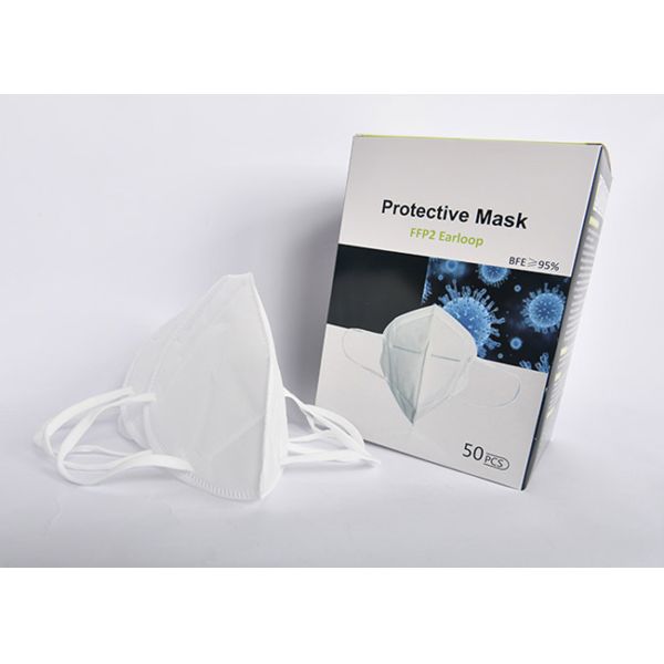 Foldable N95 Disposable Face Mask In Store No Valve Hidden Nose Clip