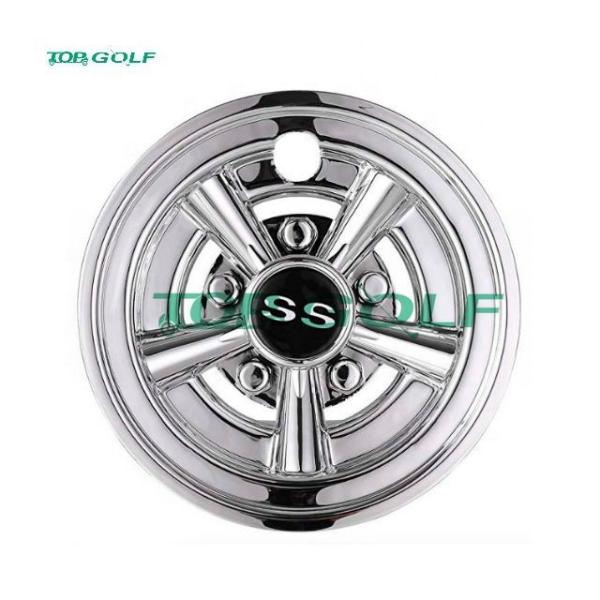 10 Spoke SS Golf Cart Wheel Covers Hub Caps 8 Inch W-8 For Club Car Ezgo
