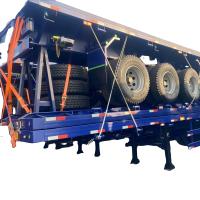 CIMC vente à chaud semi-remorque à trois essieux remorque de camion fabricant chinois vente directe semi-remorque à plat
