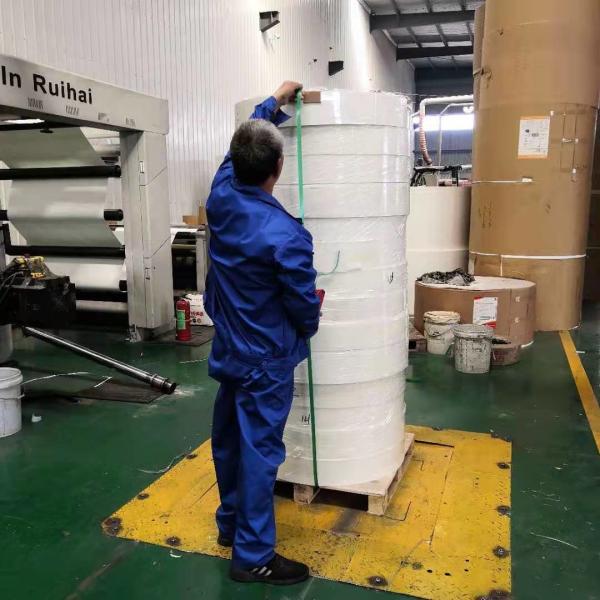 O polietileno 12gsm branco revestiu a especificação de matéria prima 300G do copo de papel