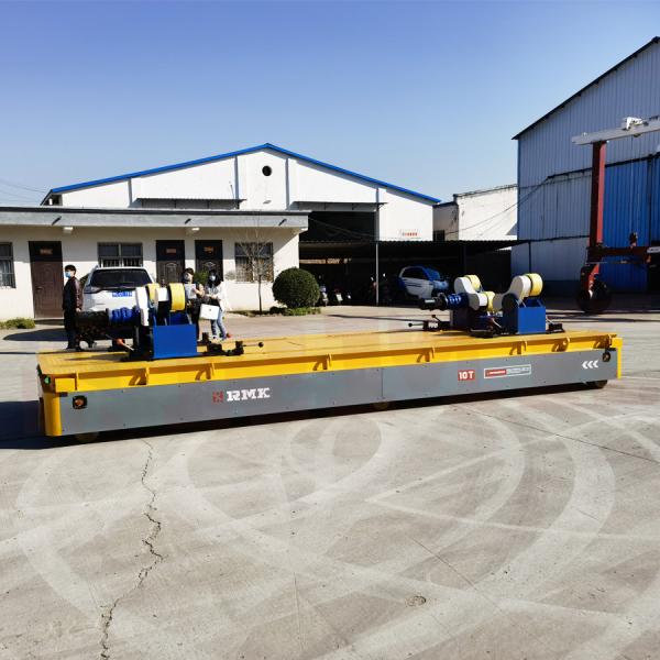 Remote Control Battery 10 Tons Omni Steerable Steel Industrial Transfer Cart