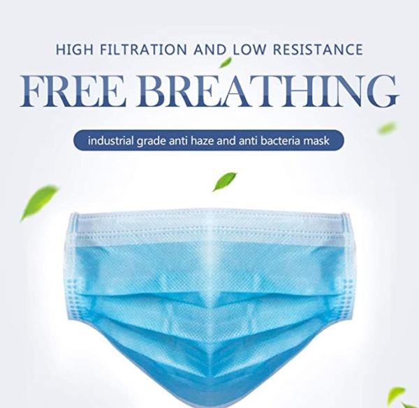 Dust Proof Cotton Dust Proof Face Mask 3 Layers Folding Design  Easy To Carry