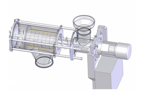 Criba vibratoria rotativa modular de acero inoxidable SS304 para alimentos